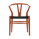 Carl Hansen & Søn CH24 Wishbone Stoel - Colours Orange Red met zwarte zitting