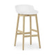 Normann Copenhagen Hyg barkruk H65 White eiken