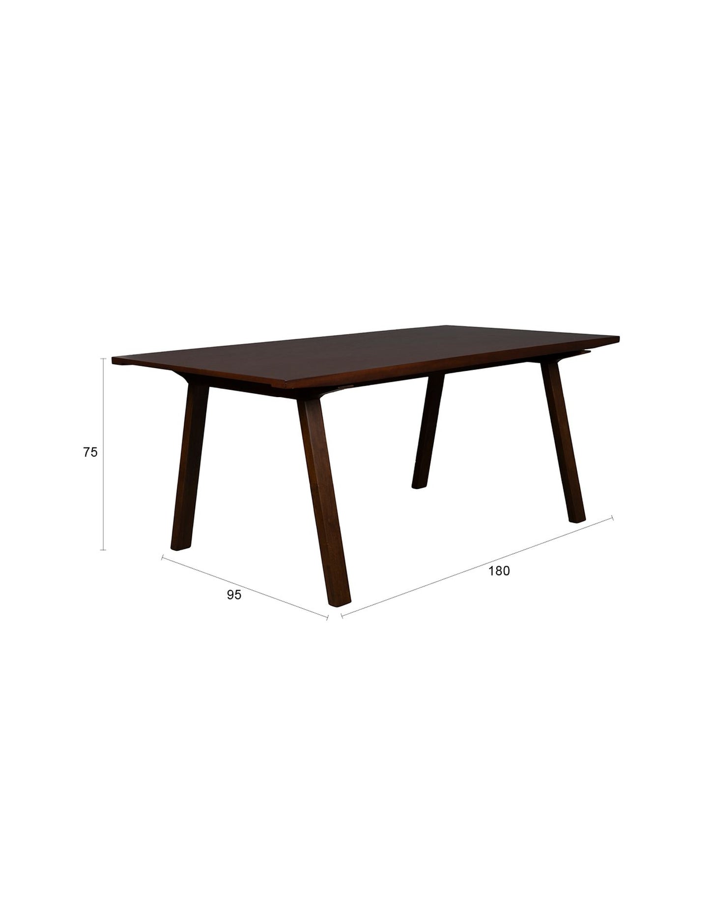 Dutchbone Adamello eettafel 180x95 cm Brown
