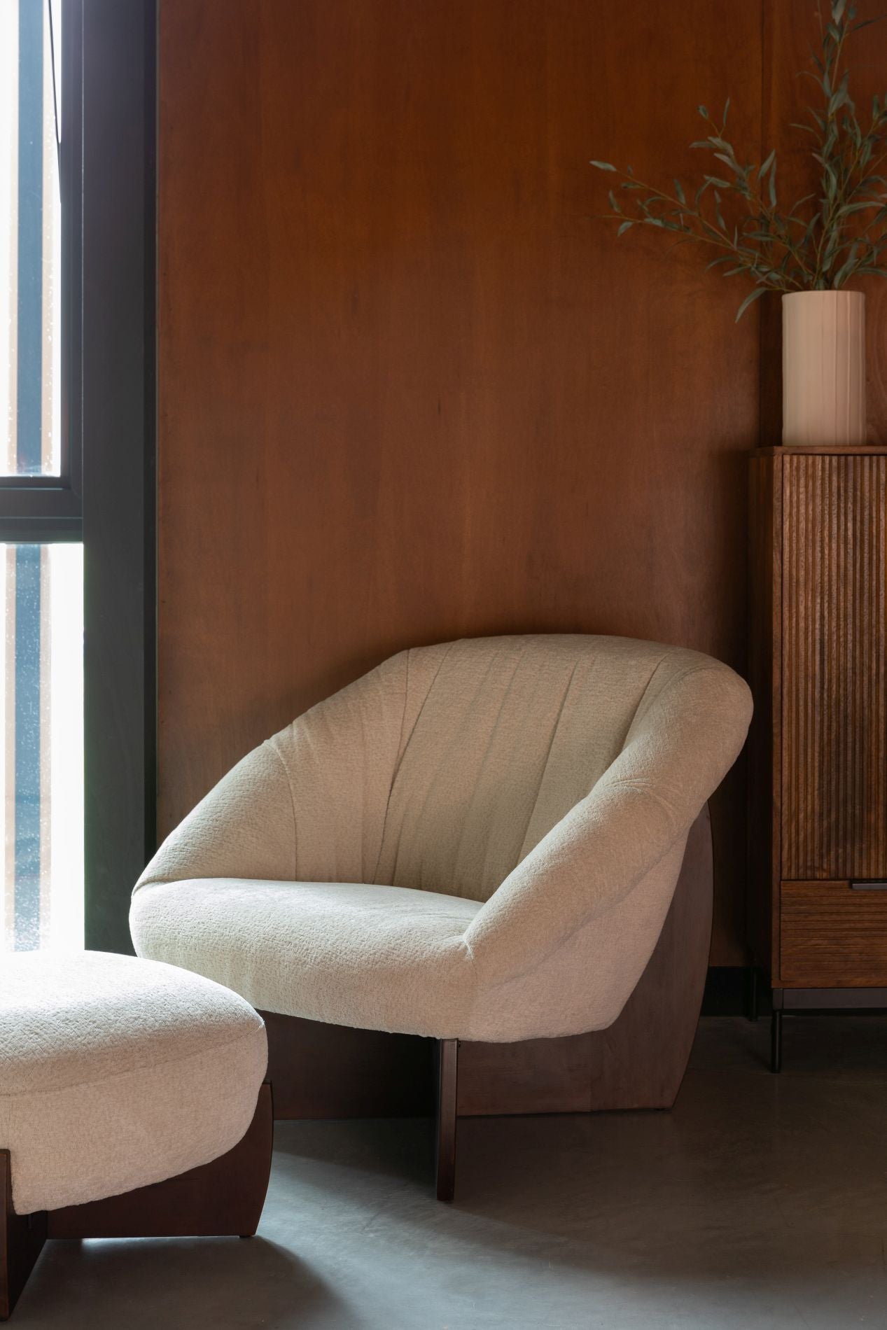 Dutchbone Emilius fauteuil Beige