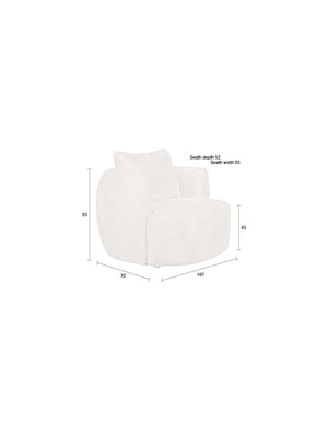 Dutchbone Rocca fauteuil Latte