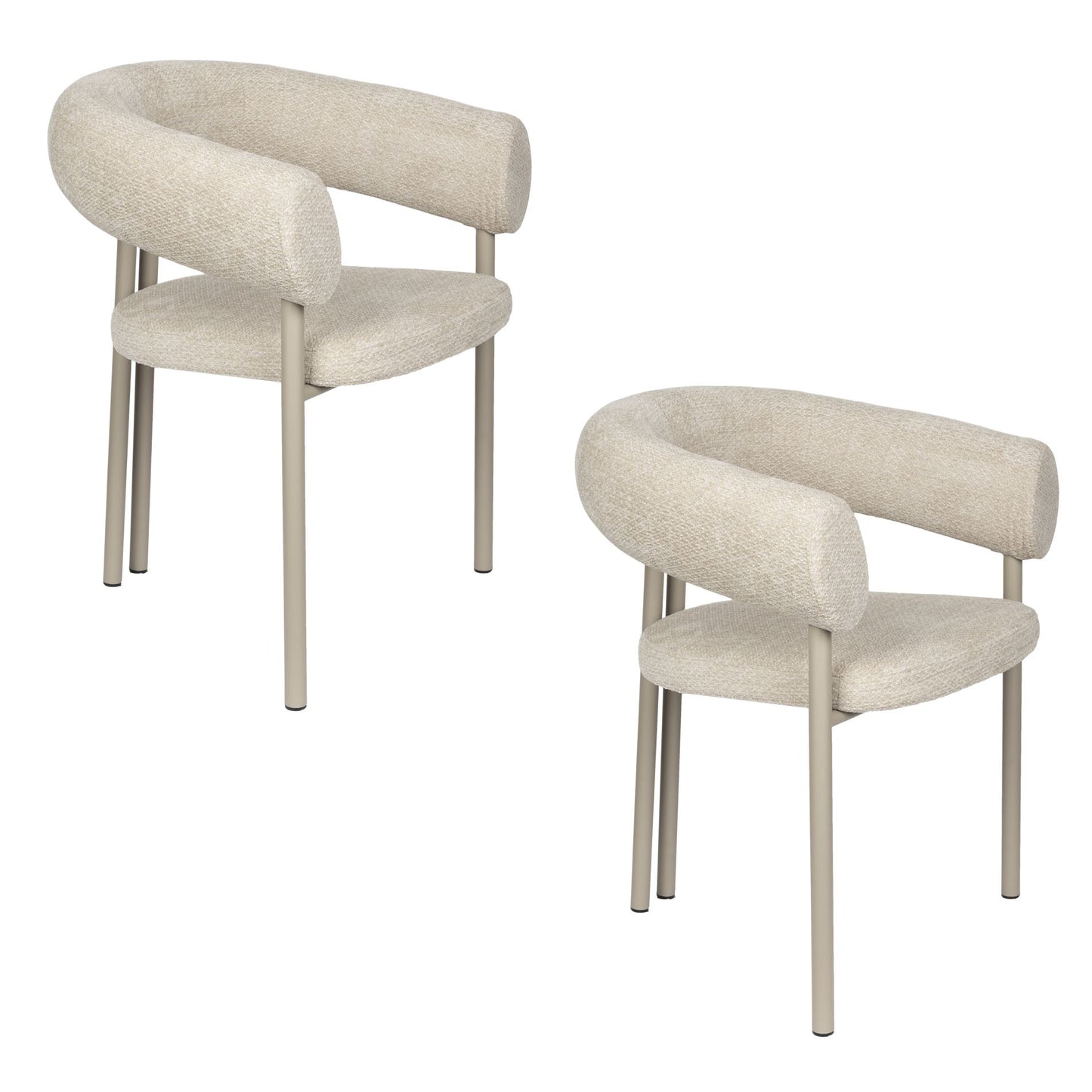 Zuiver Heels eetkamerstoel Beige