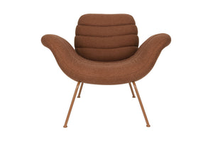 Zuiver Verte fauteuil Terracotta
