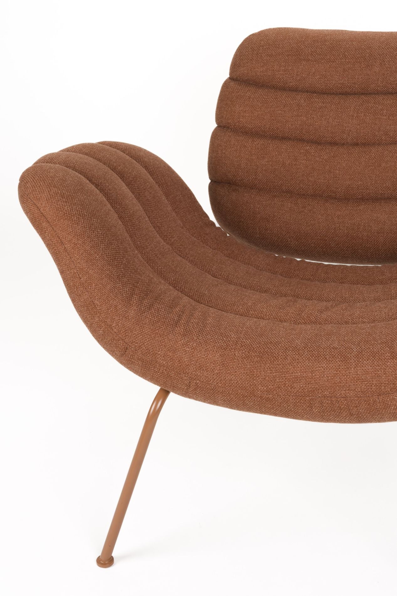 Zuiver Verte fauteuil Terracotta