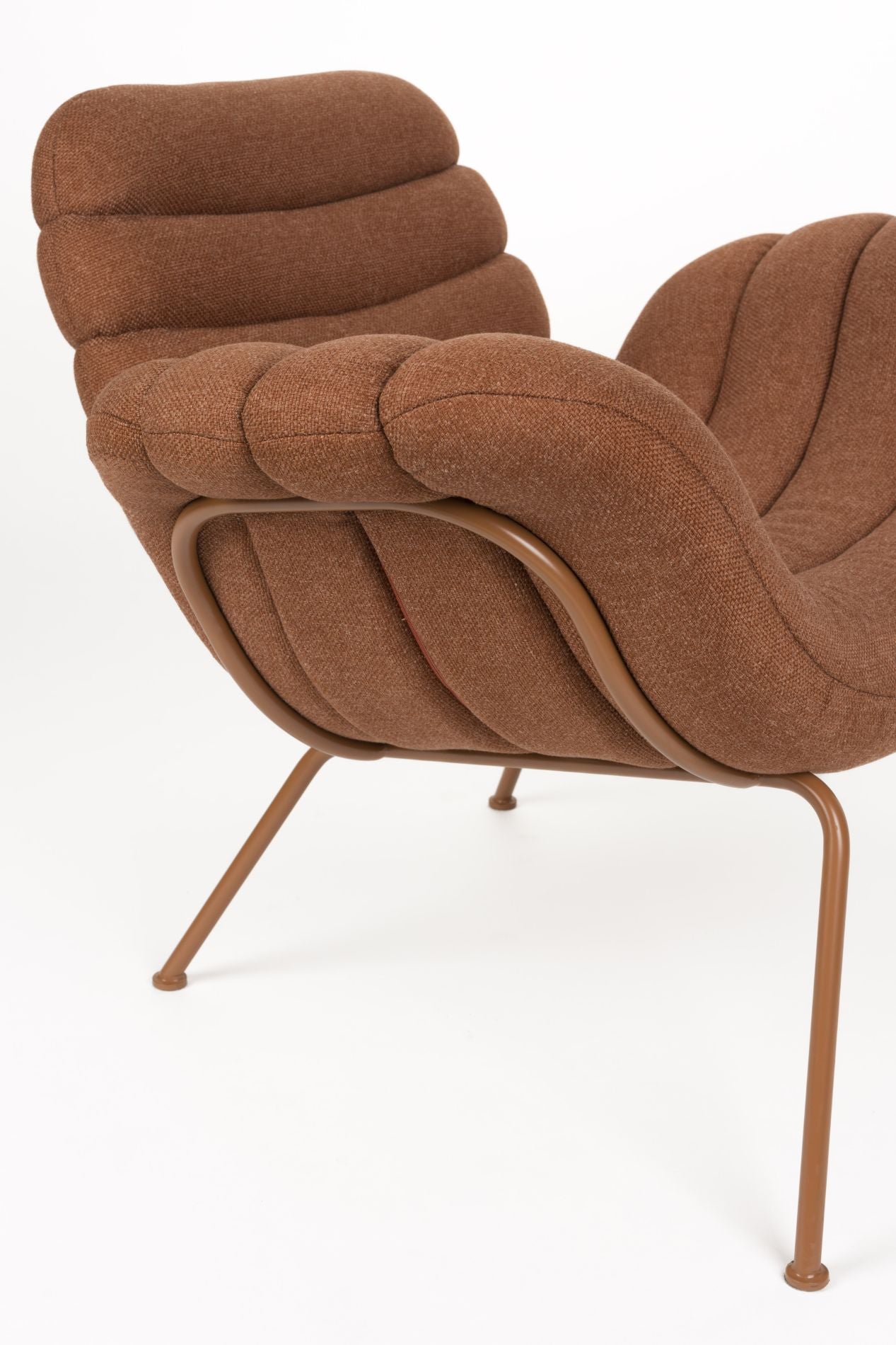 Zuiver Verte fauteuil Terracotta