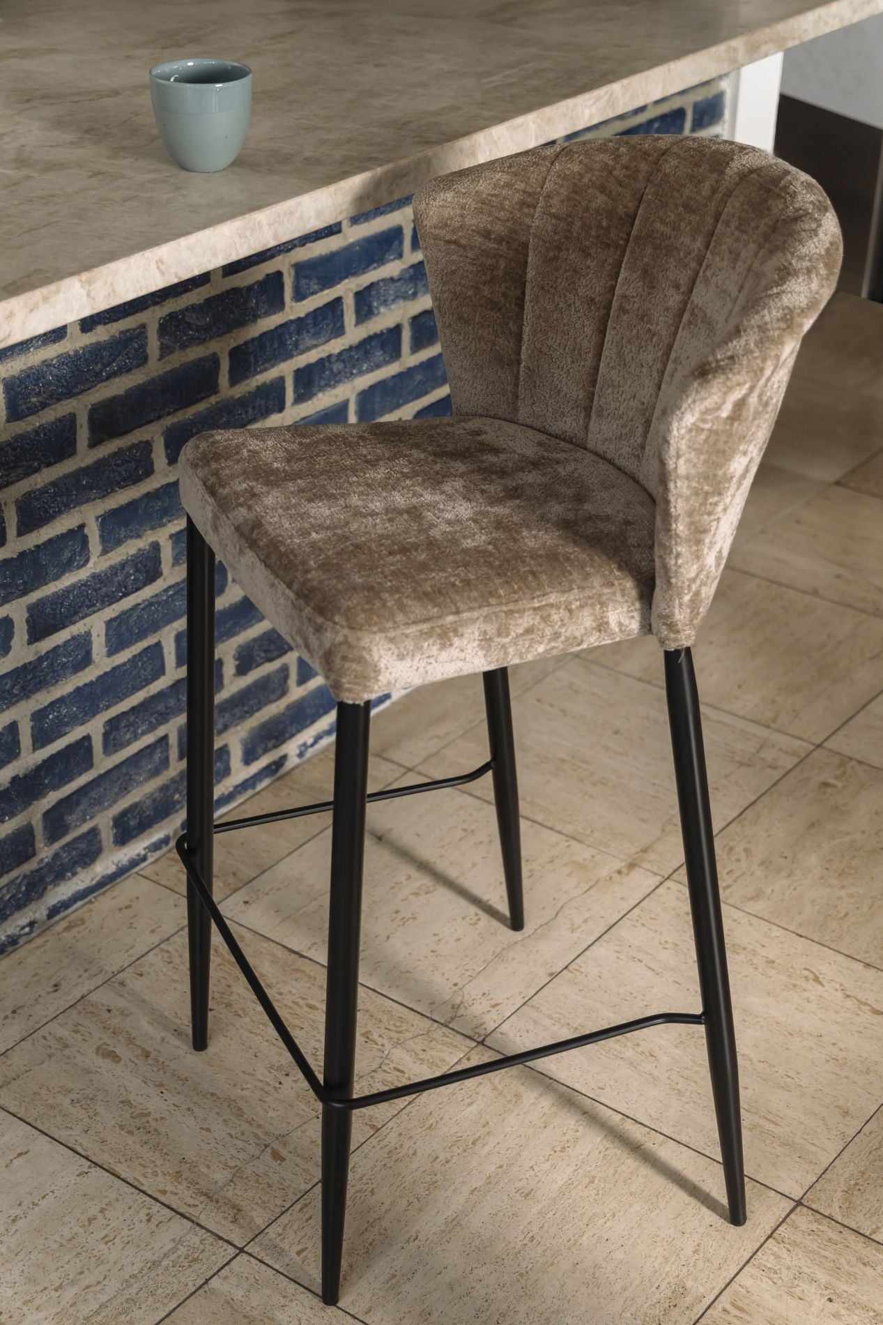 Dutchbone Georgia barkruk H73 Beige