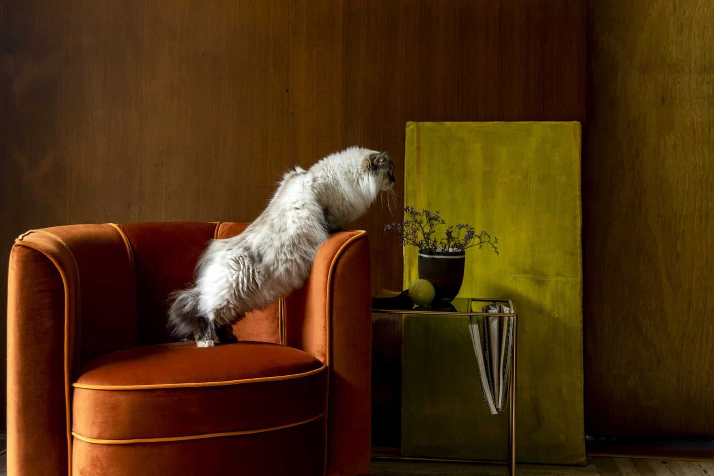 Dutchbone Flower fauteuil Orange