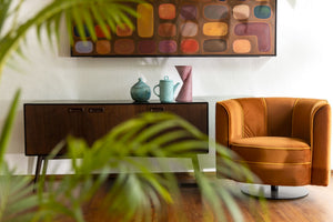 Dutchbone Flower fauteuil Orange