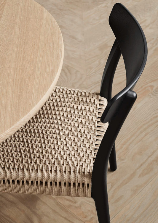 Carl Hansen & Søn CH23 Stoel, gekleurd eikenhout zwart/naturel – HelloChair