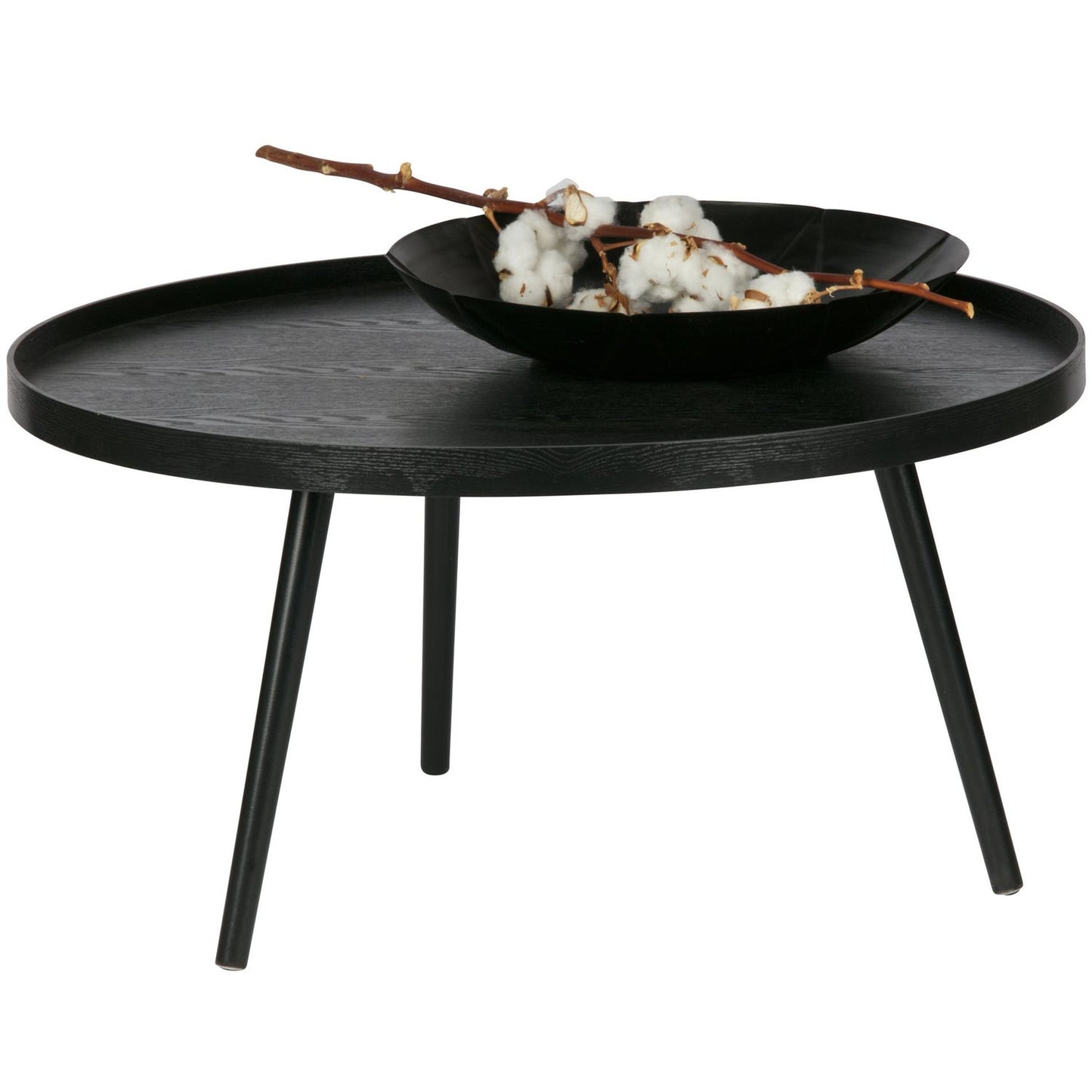 WOOOD Mesa bijzettafel Ø78 cm Zwart