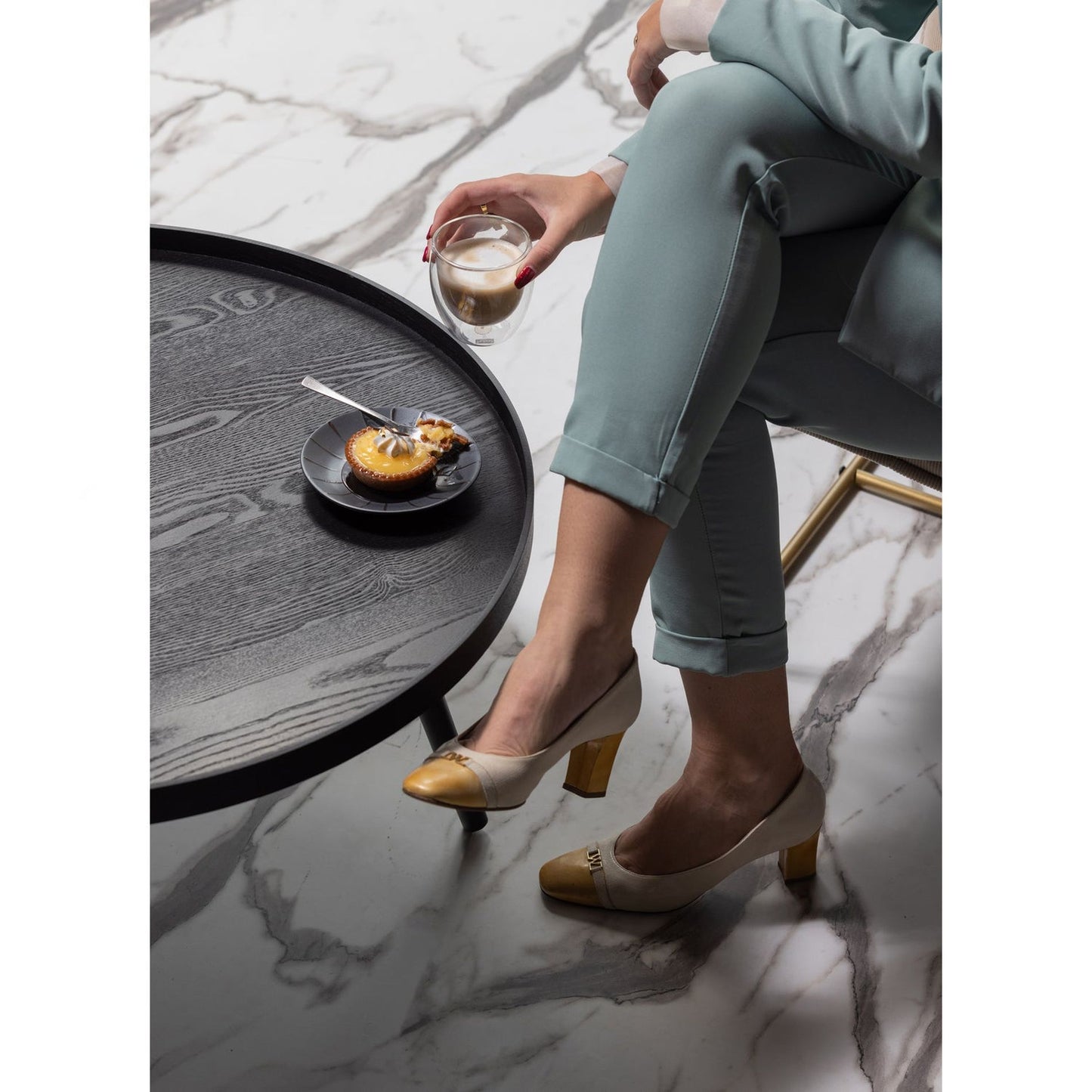 WOOOD Mesa bijzettafel Ø78 cm Zwart