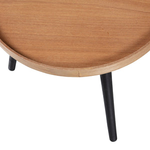 WOOOD Mesa bijzettafel Ø45 cm Naturel
