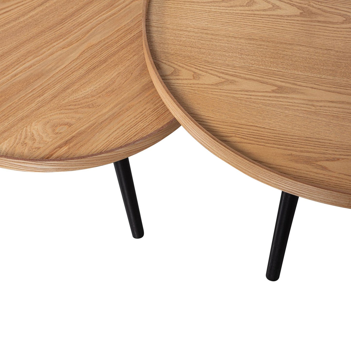 WOOOD Mesa bijzettafel Ø78 cm Naturel