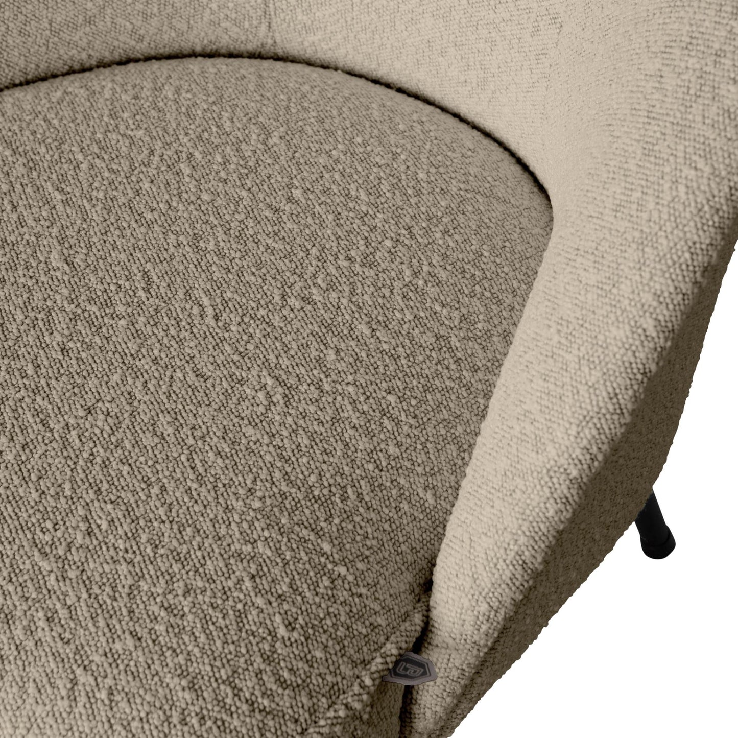 BePureHome Vogue fauteuil bouclé beige