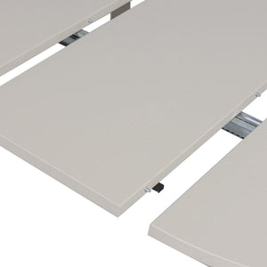 WOOOD Janne eettafel uitschuifbaar 120/160/200x120 cm Dakargrau