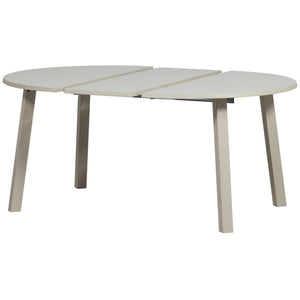 WOOOD Janne eettafel uitschuifbaar 120/160/200x120 cm Dakargrau