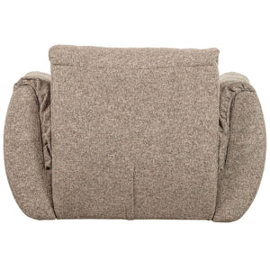 WOOOD Baggy draaifauteuil geweven Bruin Melange