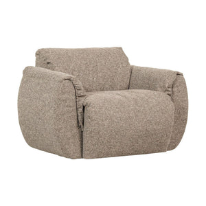 WOOOD Baggy draaifauteuil geweven Bruin Melange