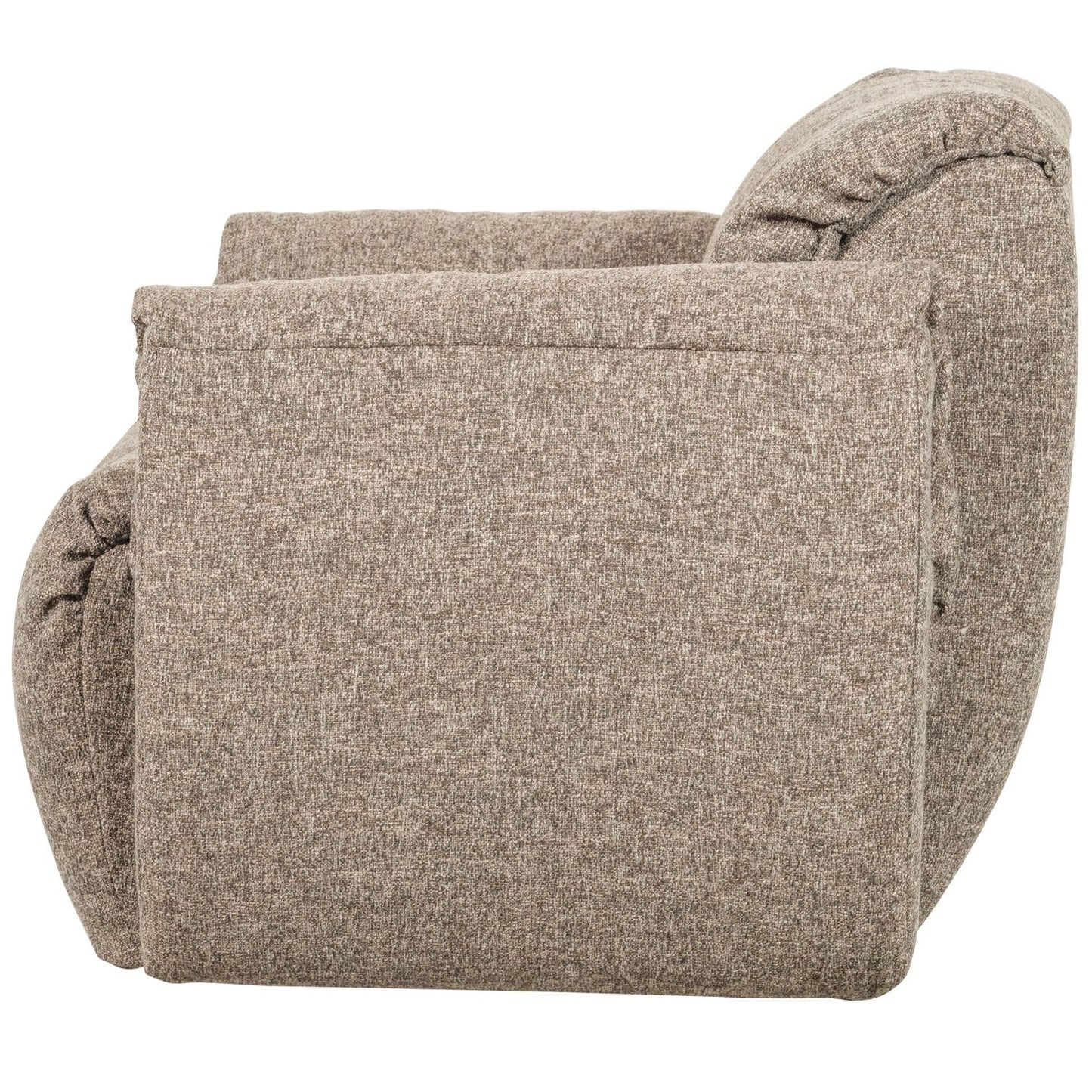 WOOOD Baggy draaifauteuil geweven Bruin Melange