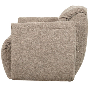 WOOOD Baggy draaifauteuil geweven Bruin Melange