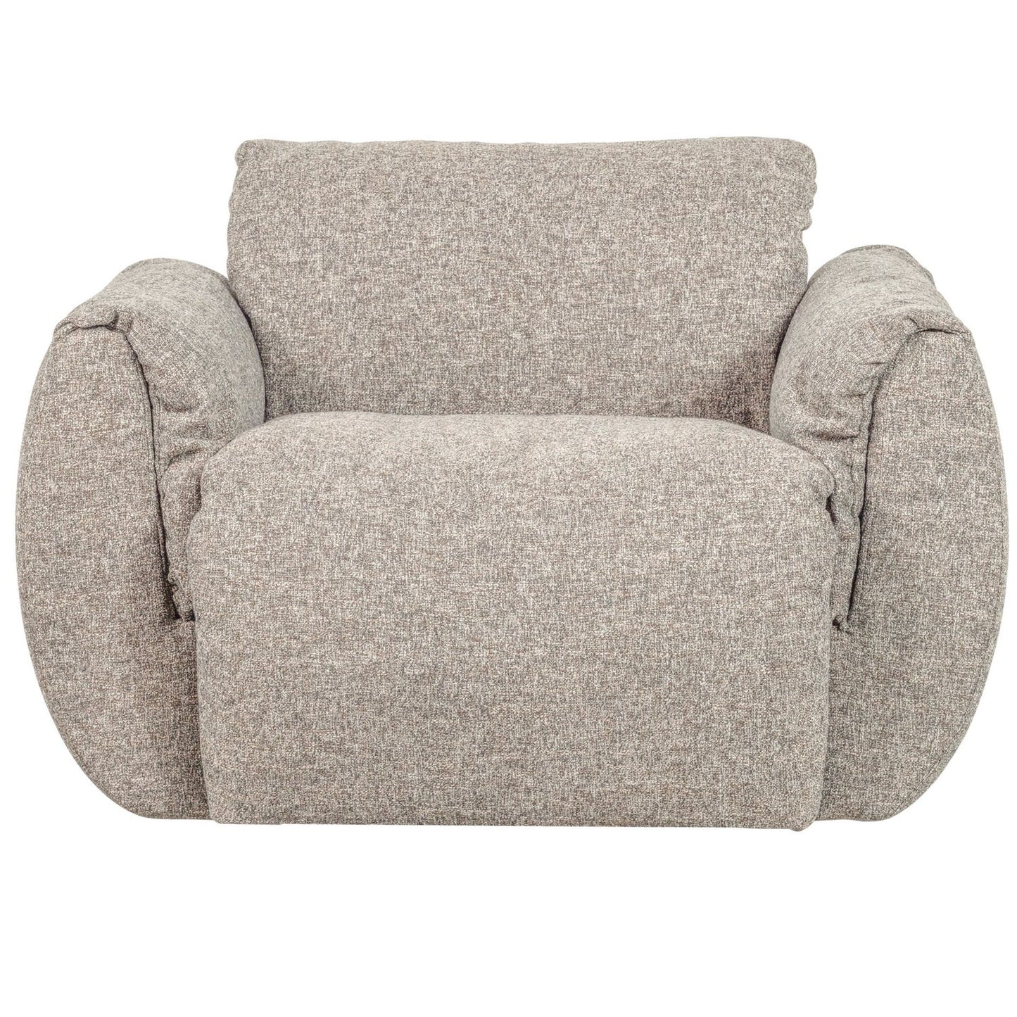 WOOOD Baggy draaifauteuil geweven Naturel Melange