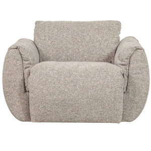 WOOOD Baggy draaifauteuil geweven Naturel Melange