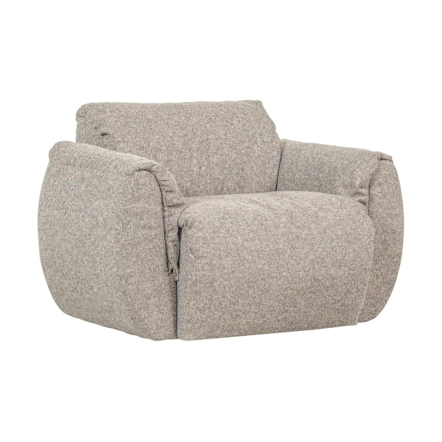 WOOOD Baggy draaifauteuil geweven Naturel Melange