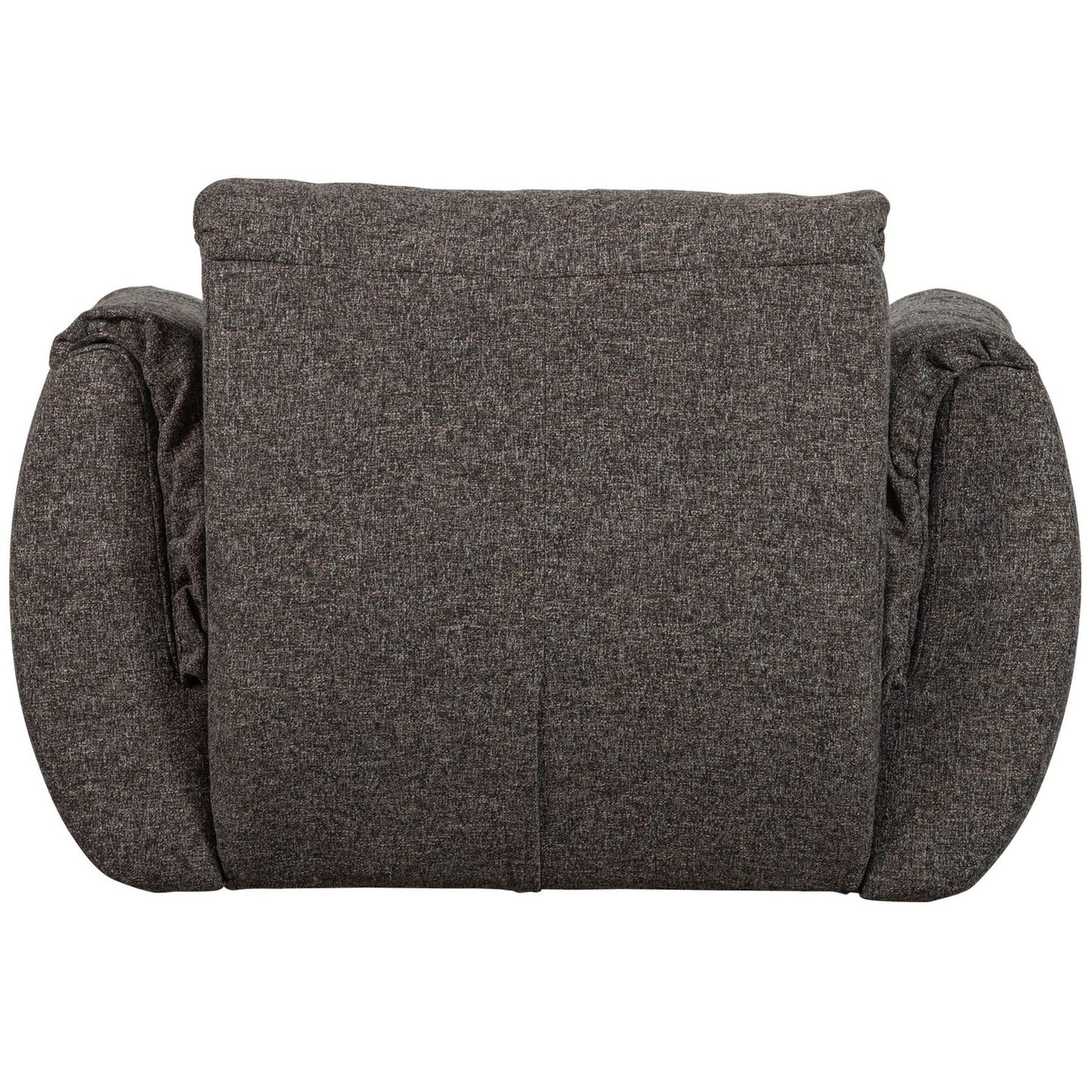 WOOOD Baggy draaifauteuil geweven Warmgrijs Melange