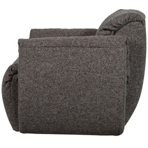 WOOOD Baggy draaifauteuil geweven Warmgrijs Melange