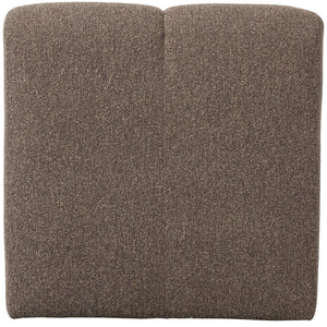 WOOOD Mojo eetkamerbank 84 cm met rugleuning bouclé Bruin Melange