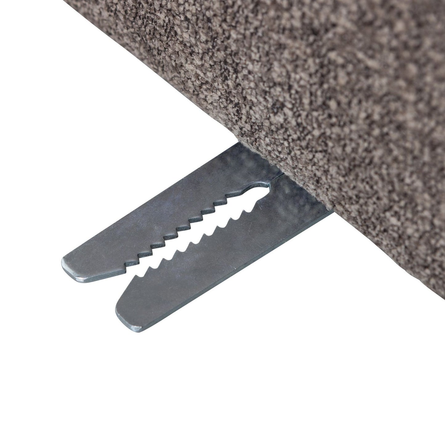 WOOOD Mojo eetkamerbank 84 cm met rugleuning bouclé Bruin Melange