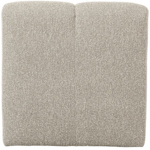 WOOOD Mojo eetkamerbank 84 cm met rugleuning bouclé Beige Melange