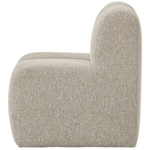 WOOOD Mojo eetkamerbank 84 cm met rugleuning bouclé Beige Melange