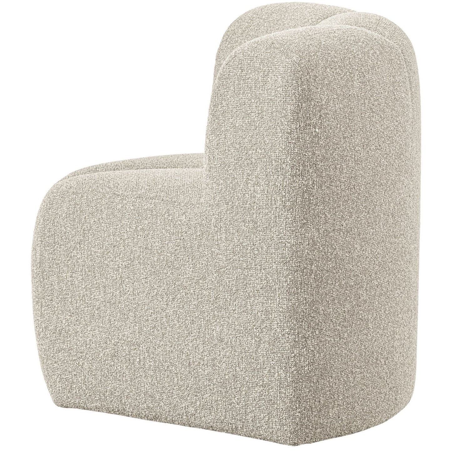 WOOOD Mojo eetkamerbank hoekelement bouclé Beige Melange