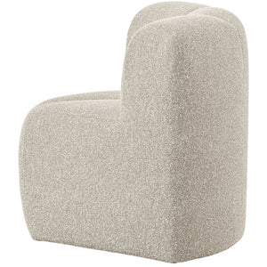 WOOOD Mojo eetkamerbank hoekelement bouclé Beige Melange