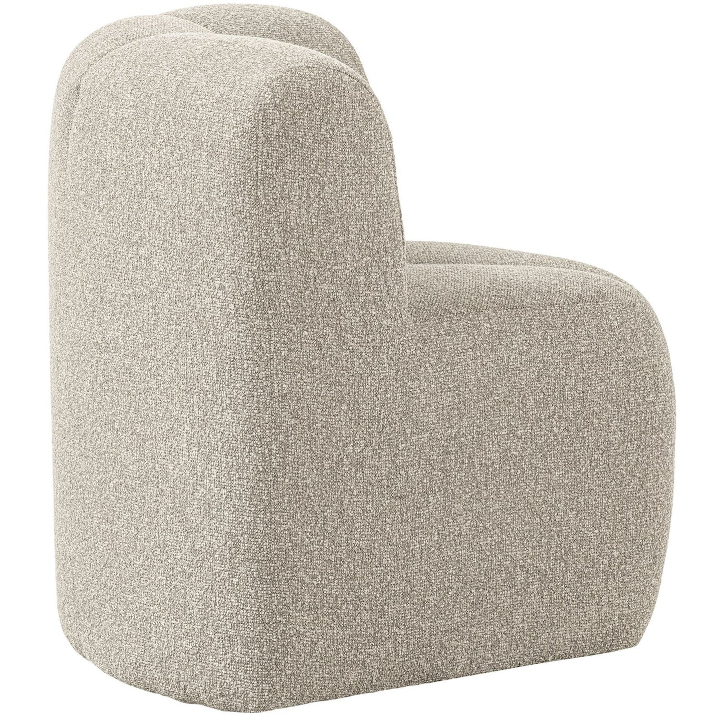 WOOOD Mojo eetkamerbank hoekelement bouclé Beige Melange