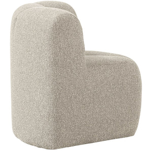 WOOOD Mojo eetkamerbank hoekelement bouclé Beige Melange