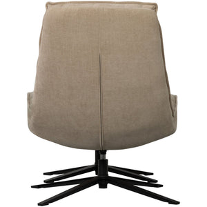WOOOD Kube fauteuil met hocker Naturel