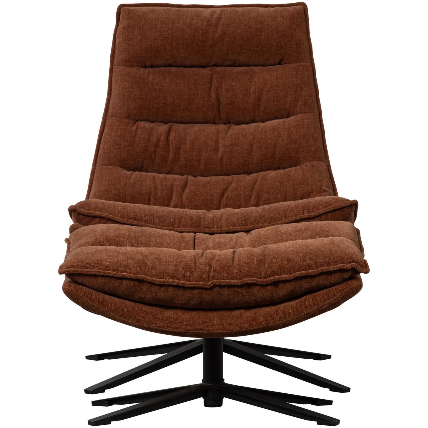 WOOOD Kube fauteuil met hocker Bruin