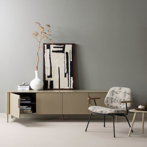 WOOOD Aure fauteuil Beige/Zwart