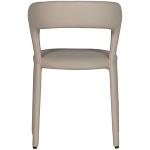 Woood Noble eetkamerstoel leer Beige