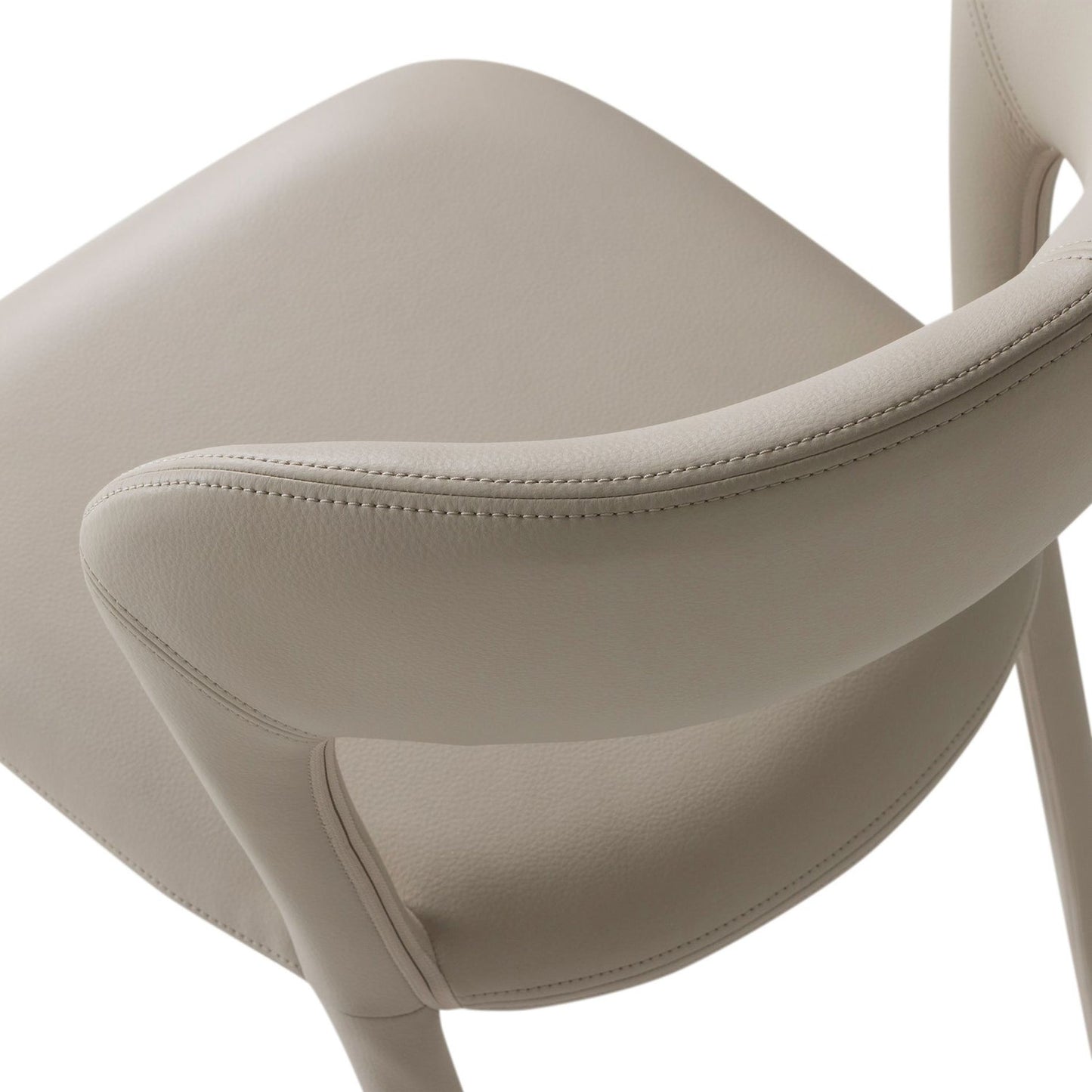 Woood Noble eetkamerstoel leer Beige