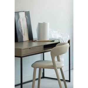 Woood Noble eetkamerstoel leer Beige