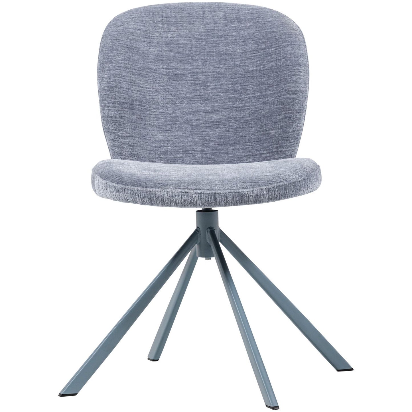 WOOOD Femke eetkamerstoel chenille Blauw