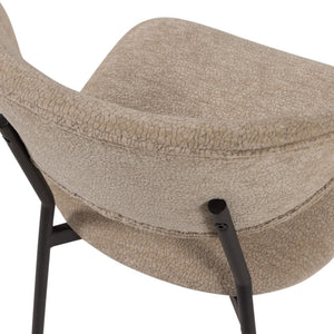 WOOOD Kjeld eetkamerstoel chenille Beige