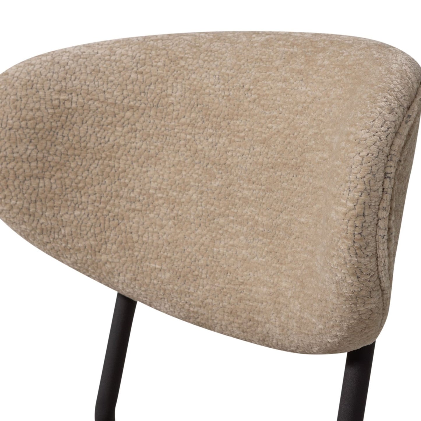 WOOOD Kjeld eetkamerstoel chenille Beige