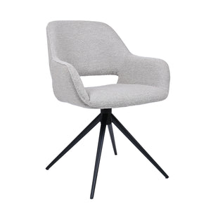 HelloChair HC09 Jex eetkamerstoel spinpoot zwart Alpine Clay
