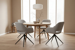 HelloChair HC09 Jex eetkamerstoel spinpoot beige Alpine Clay