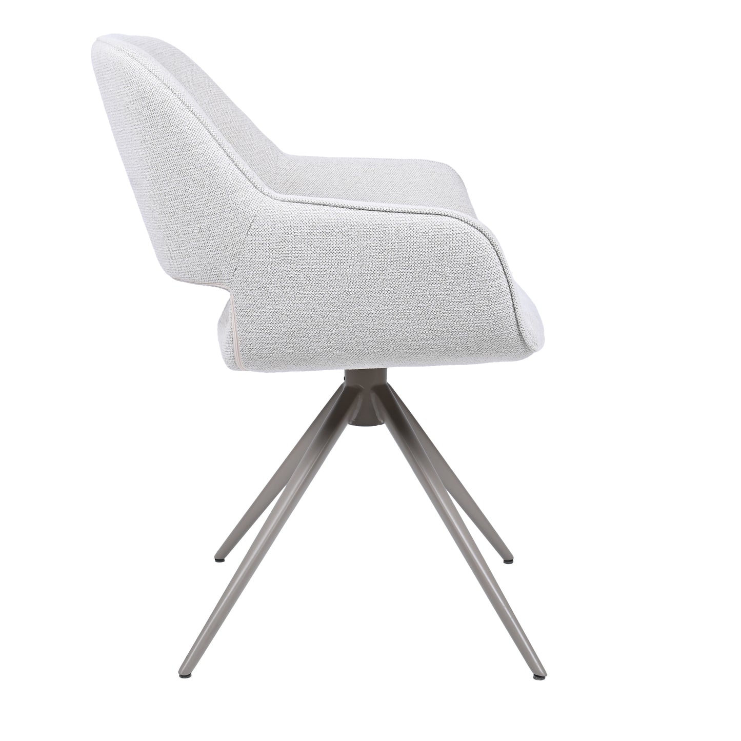 HelloChair HC09 Jex eetkamerstoel spinpoot beige Sneak Linen