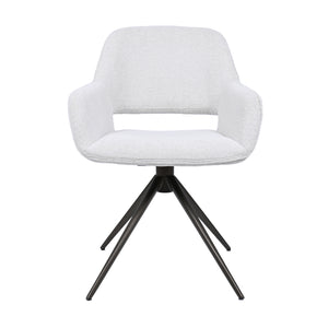 HelloChair HC09 Jex eetkamerstoel spinpoot bruin Sneak Linen